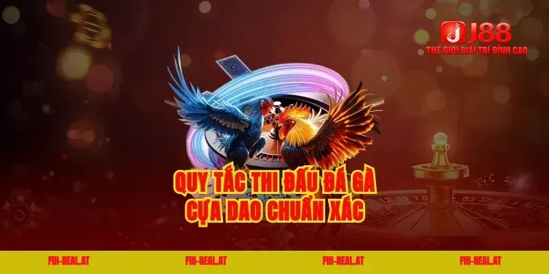 Quy tắc thi đấu đá gà cựa dao chuẩn xác