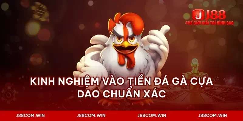 Kinh nghiệm vào tiền đá gà cựa dao chuẩn xác
