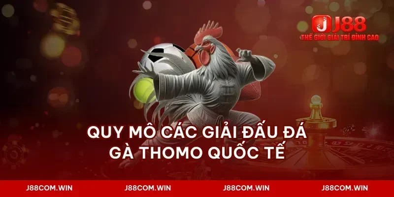 Quy mô các giải đấu đá gà thomo quốc tế