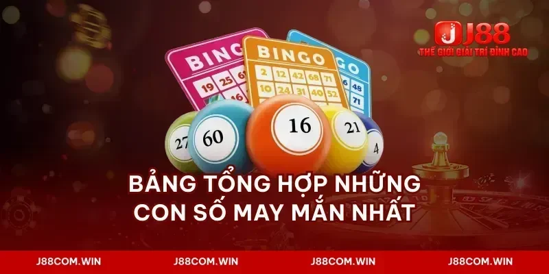 Bảng tổng hợp những con số may mắn nhất